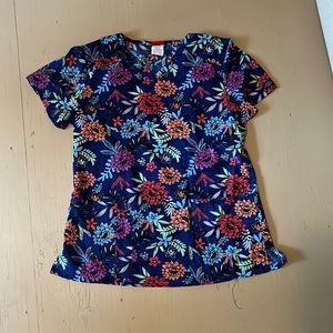 Dickies Size M Floral Scrub Top